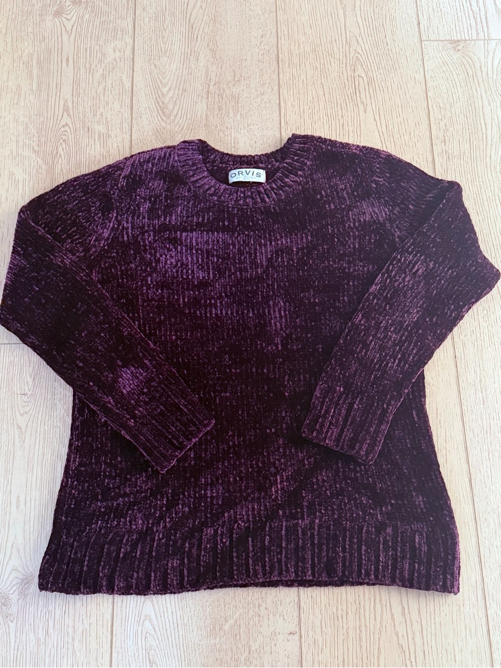 Orvis Women's Chenille Crewneck Sweater - Plum